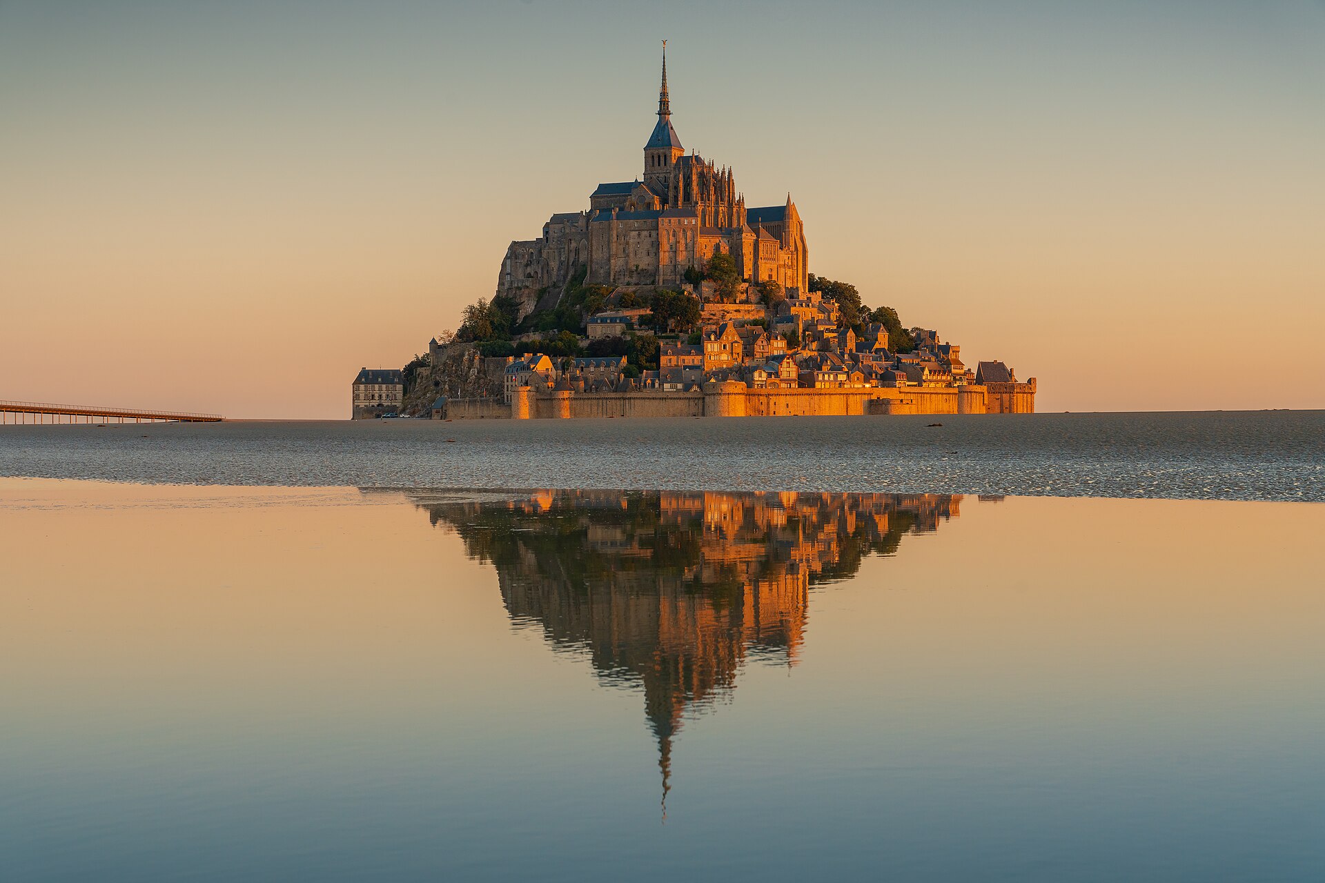 Mont-Saint-Michel at sunrise