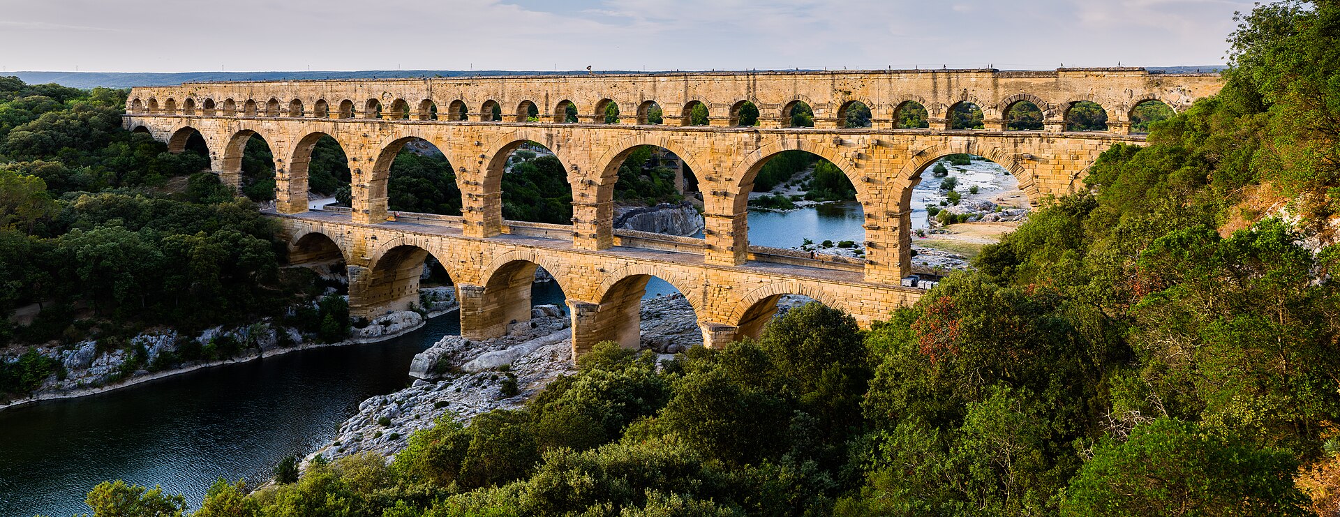 The Pont du Gard Roman aqueduct