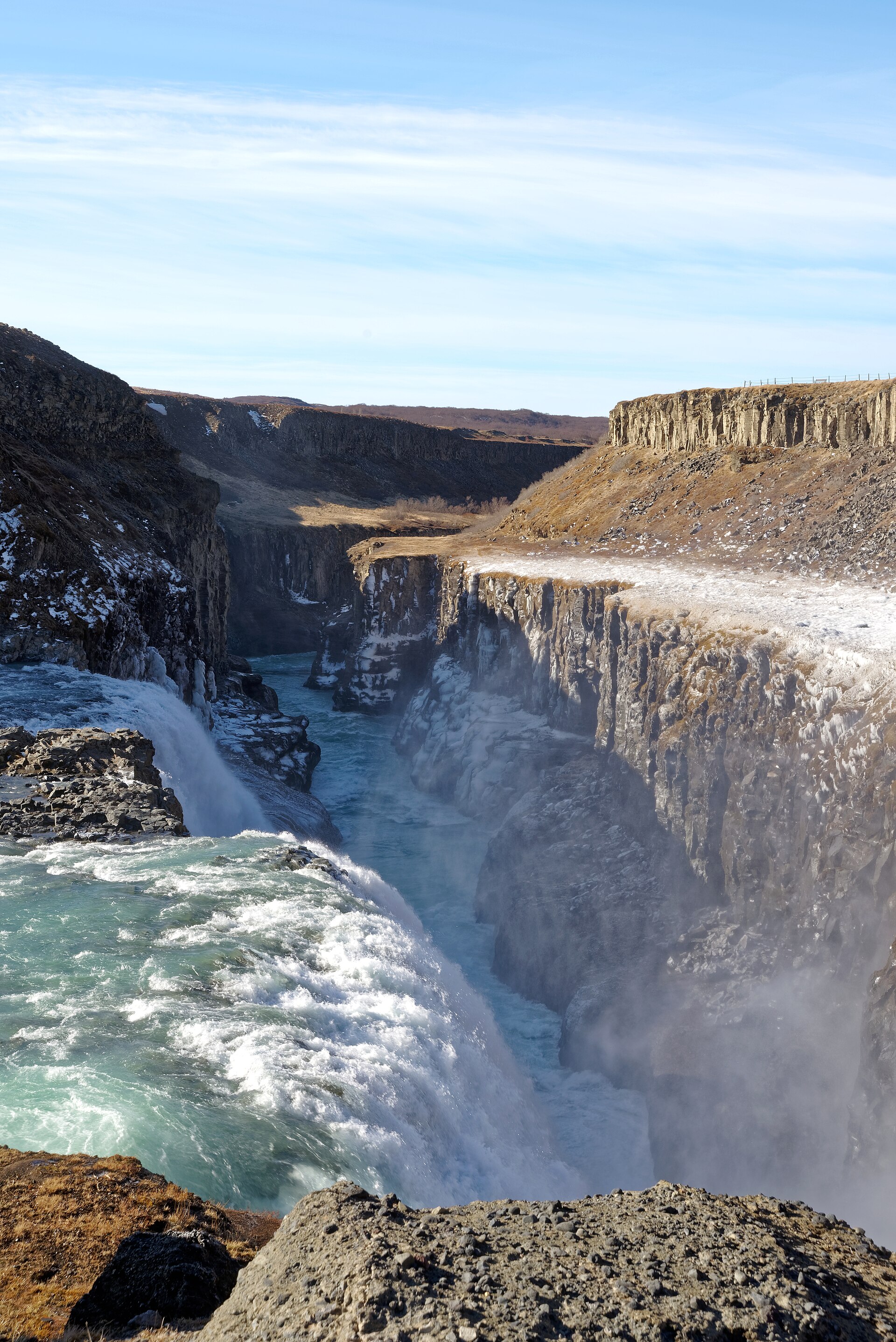 Gullfoss from the viewing path