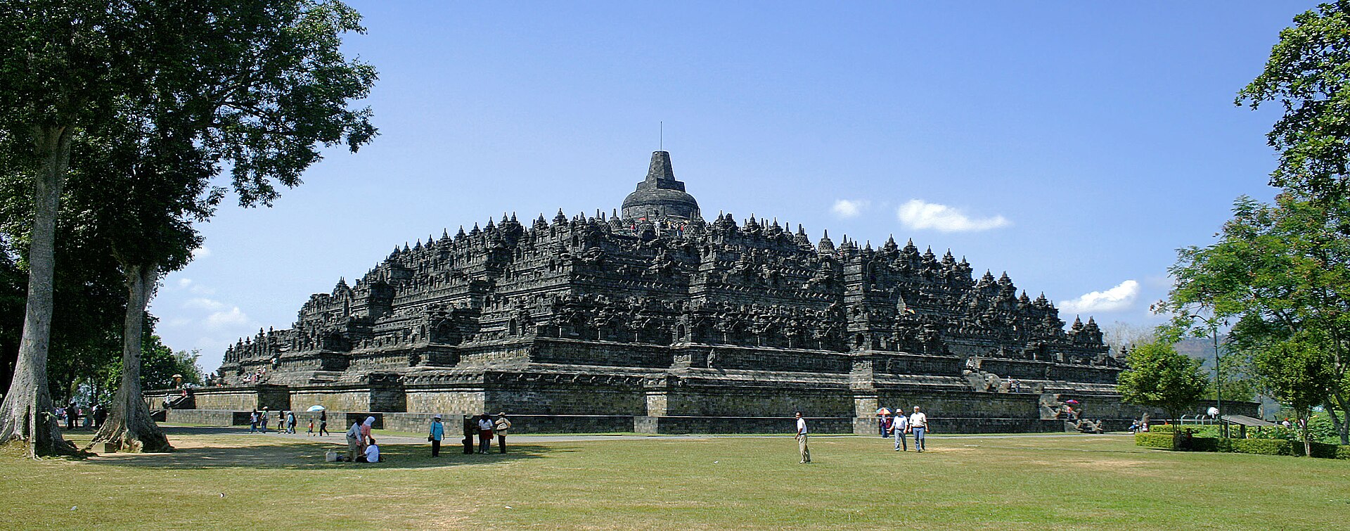 Northwest view of Borobudur