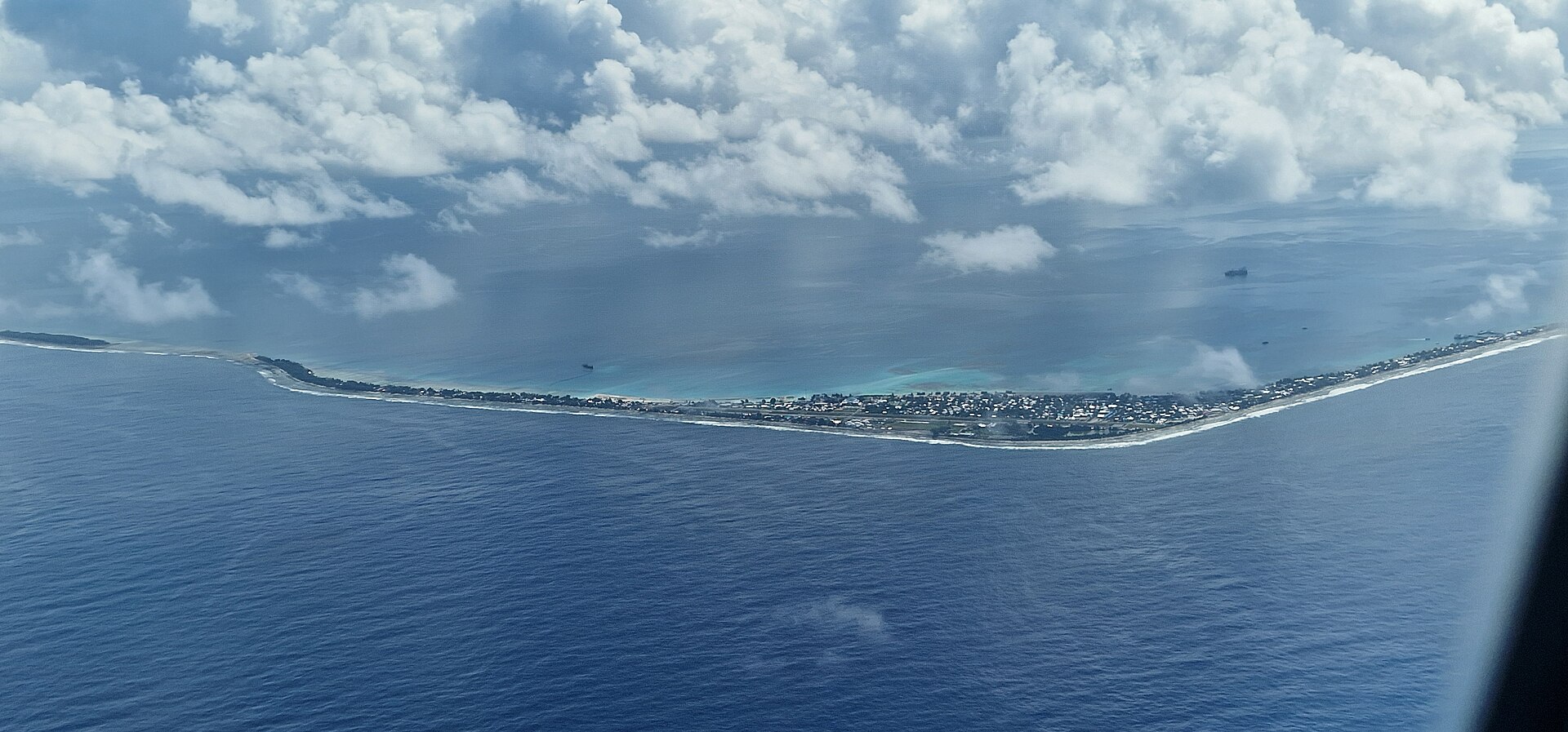 Funafuti atoll from the air
