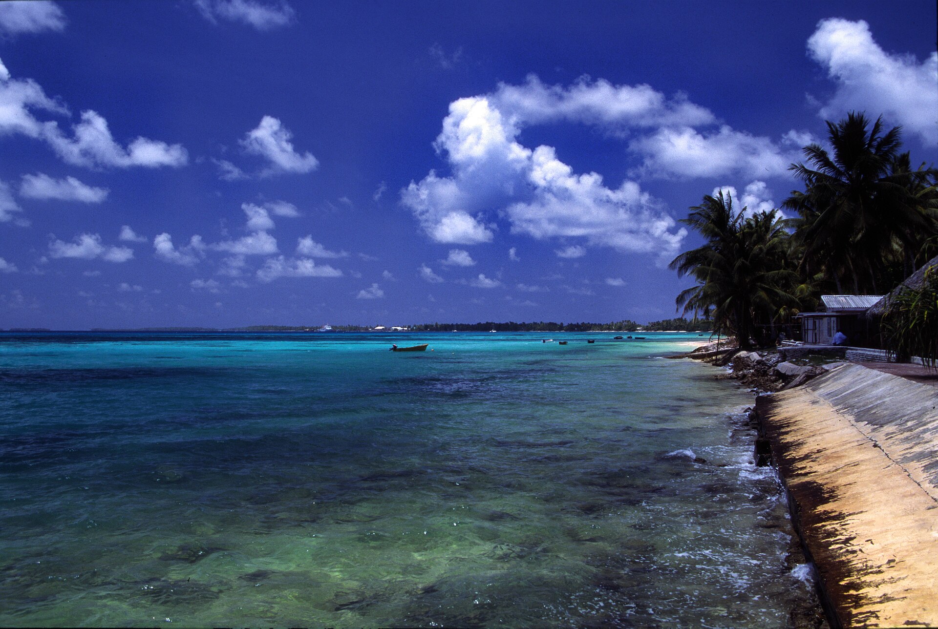 A beach on Funafuti